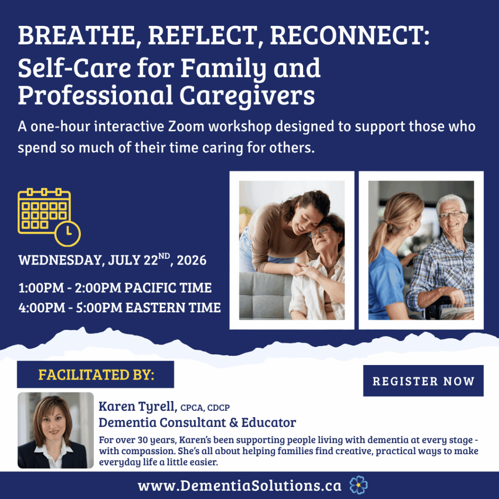 Breathe, Reflect, Reconnect Self-Care for Family and Professional Caregivers